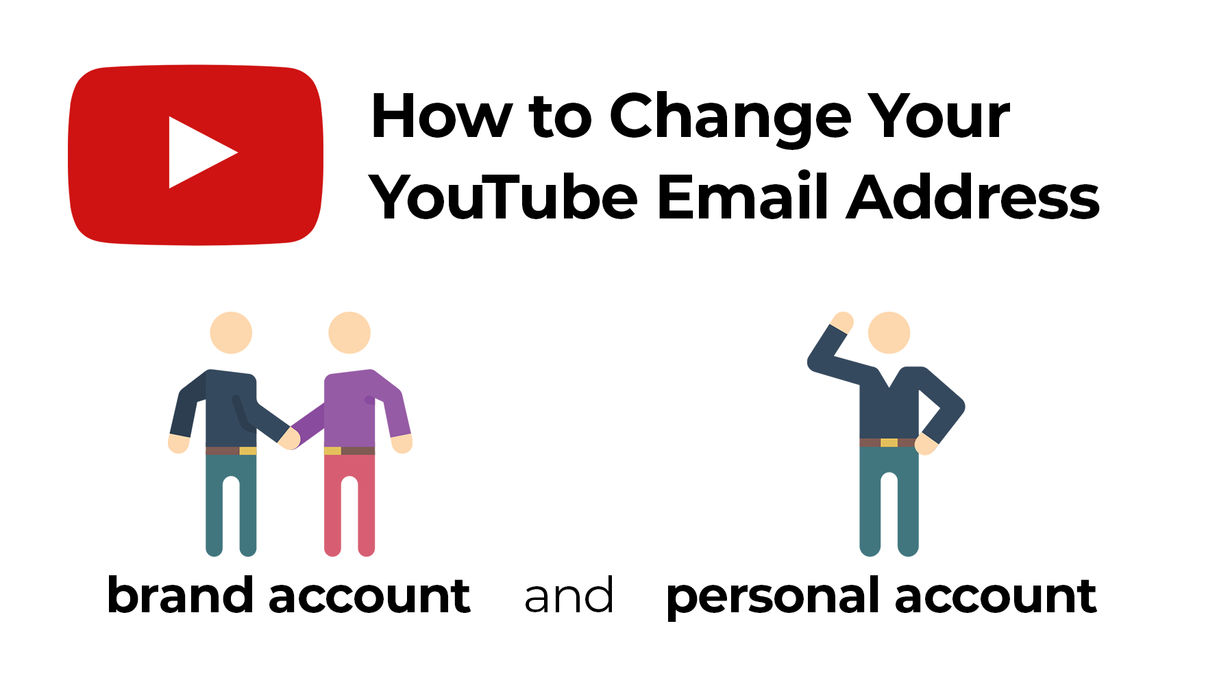 Home to change your YouTube email address