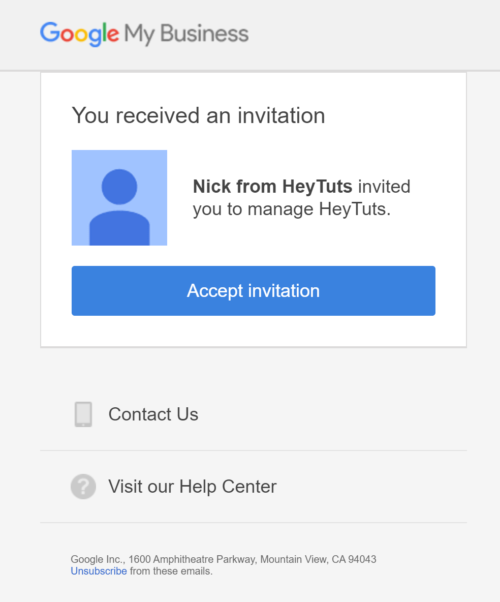 accept the email invitation for your new YouTube email address
